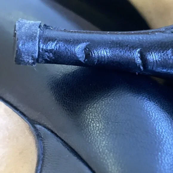 Jimmy Choo Tony 85 Classic Black Leather Pointy Heels - Picture 9 of 14